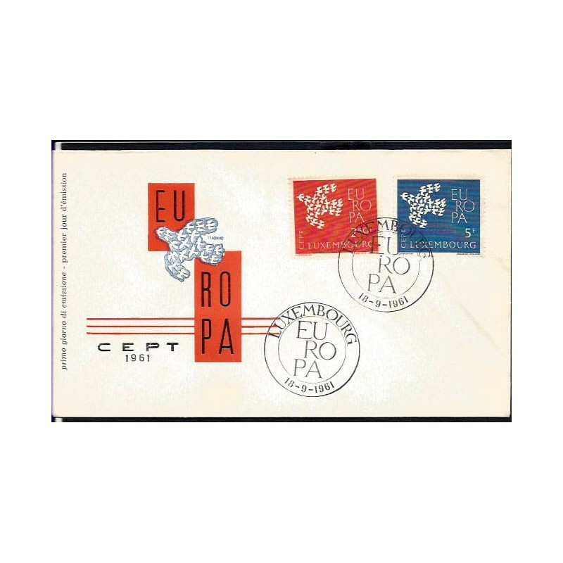 Luksemburg 1961, EUROPA CEPT. FDC