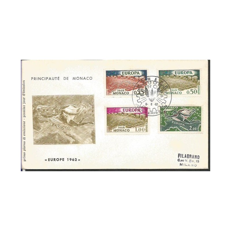 Monako 1962, EUROPA CEPT. FDC