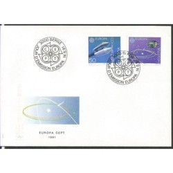 Szwajcaria 1991, EUROPA CEPT, kosmos. FDC