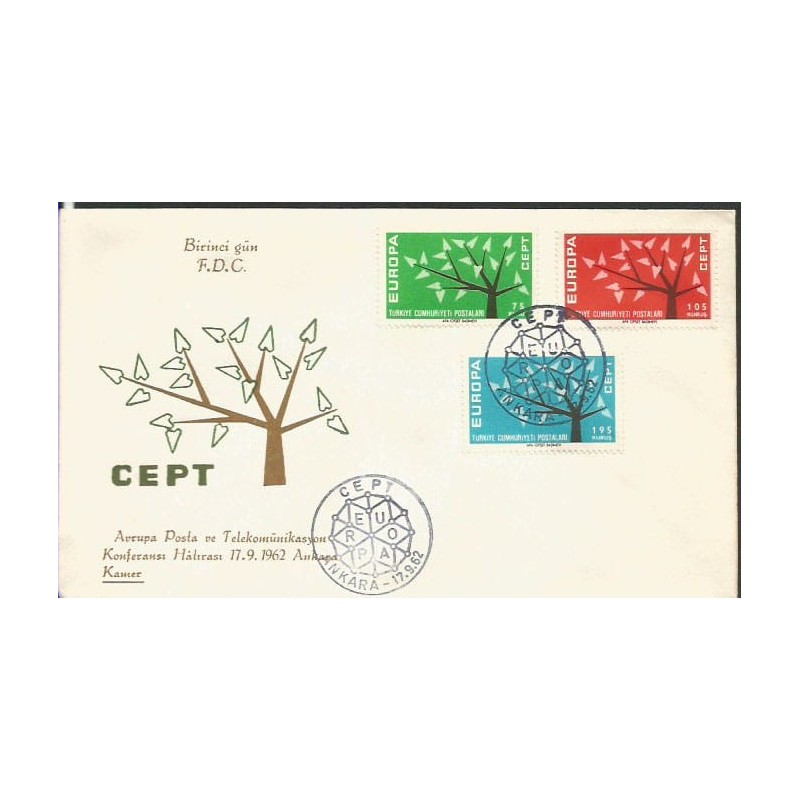 Turcja 1962, EUROPA CEPT. FDC