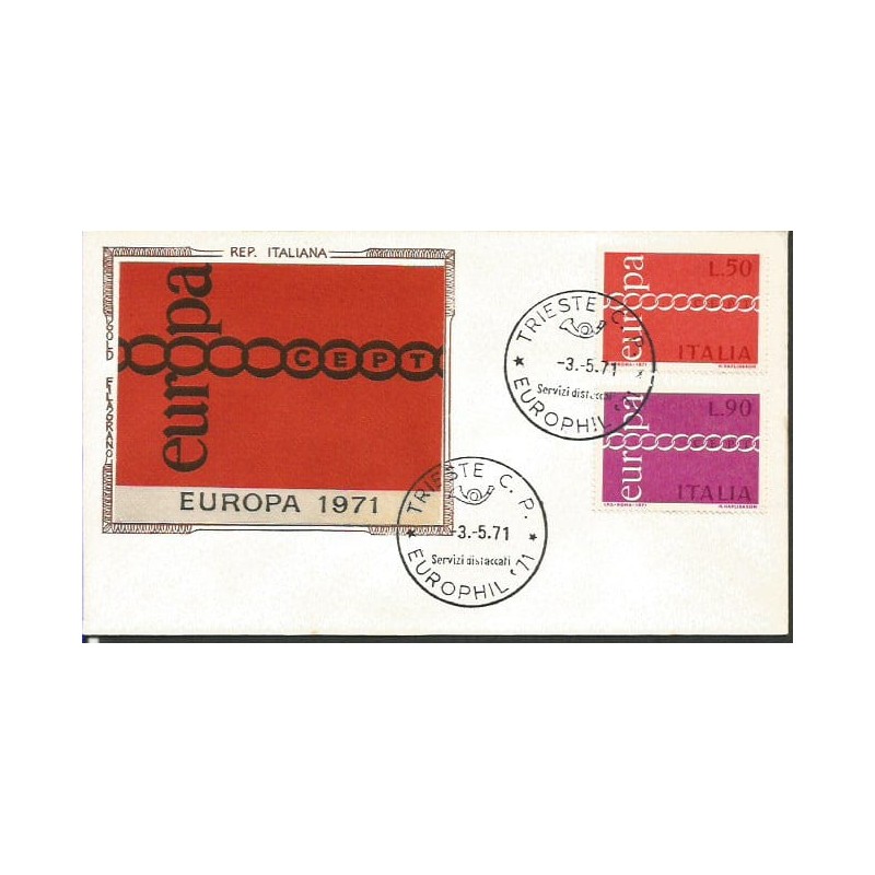 Włochy 1971, EUROPA CEPT. FDC