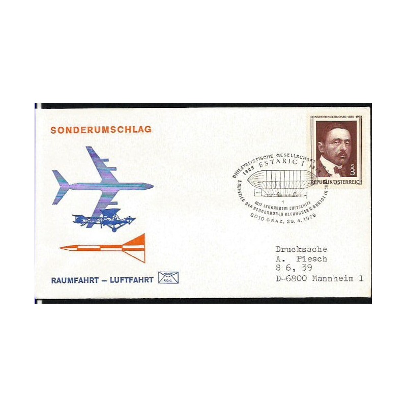 Austria 1979, Sterowiec, lotnictwo. Graz