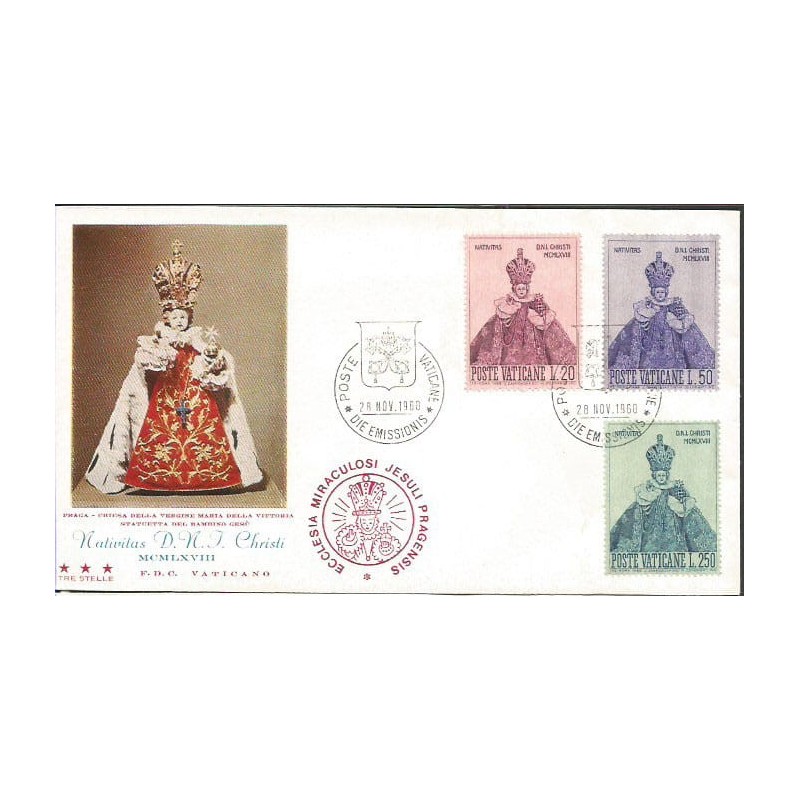 Watykan 1968, Boże Narodzenie. K. Dąbrowska. FDC