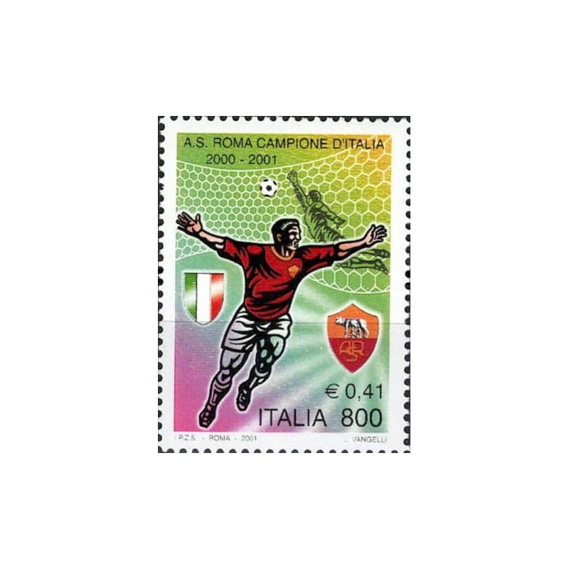 Włochy 2001, Piłka nożna, Roma, mistrz Włoch **