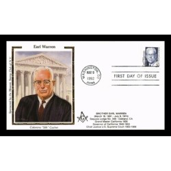 USA 1992, Earl Warren. CZ. SŁANIA. FDC