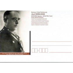 Kartka Oleśnica 2023, Policja, komisarz J. Wróblewski. Katyń. Wyd. PZF