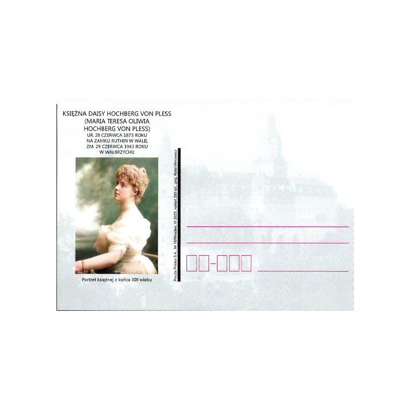 Kartka Wrocław 2023, Księżna Daisy von Pless Hochberg, Wałbrzych