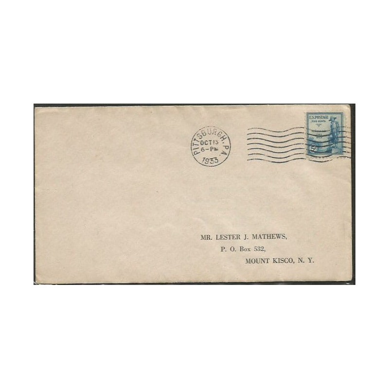 USA 1933, Tadeusz Kościuszko. FDC