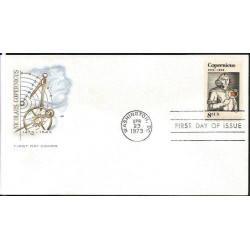 USA 1973, Mikołaj Kopernik, astronomia. FDC