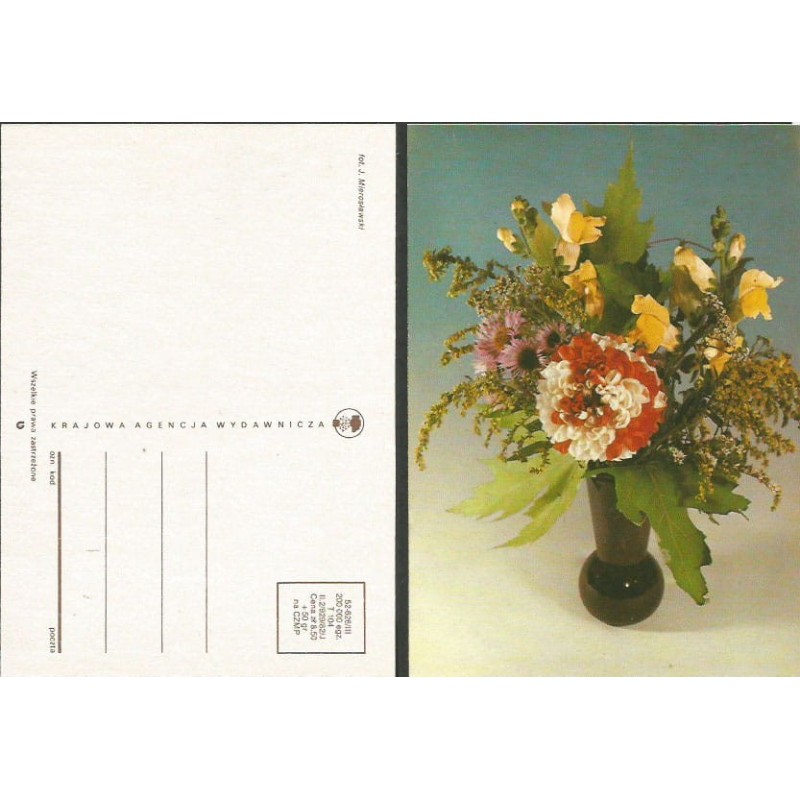 Kwiaty, bukiet. 1982