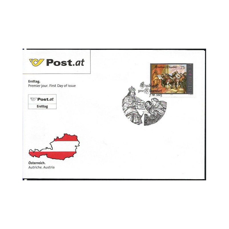 Austria 2005, Cesarz Maksymilian, Klagenfurt. FDC