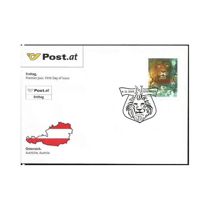Austria 2005, Narnia, bajka, film, lew. FDC