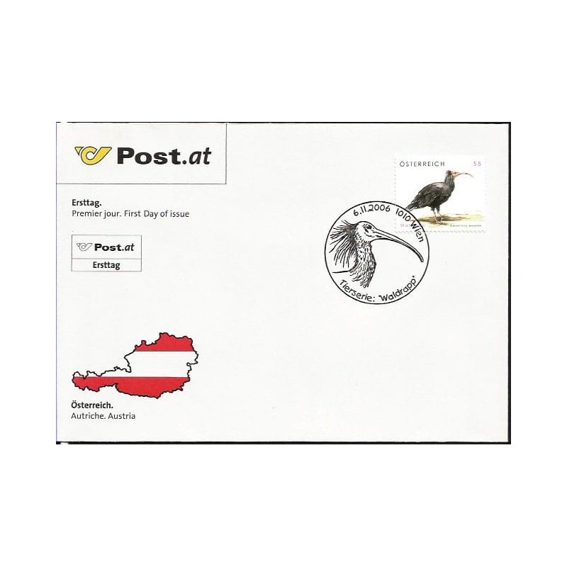 Austria 2006, Fauna: ptak ibis. FDC