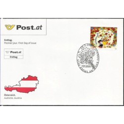 Austria 2007, Flora: kwiaty, WF WIPA. FDC