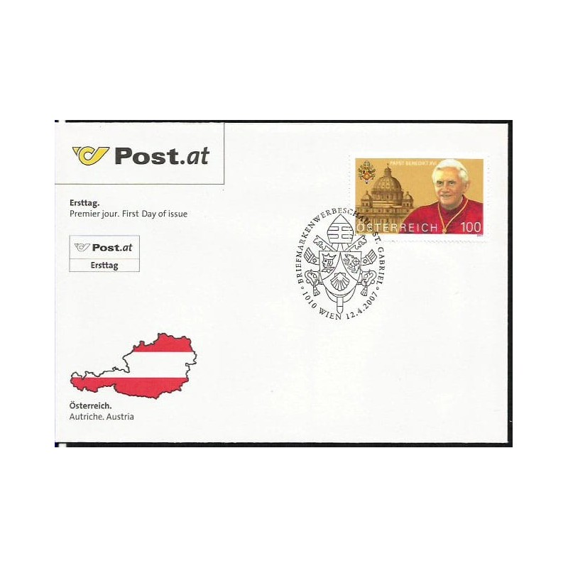 Austria 2007, Papież Benedykt XVI. FDC