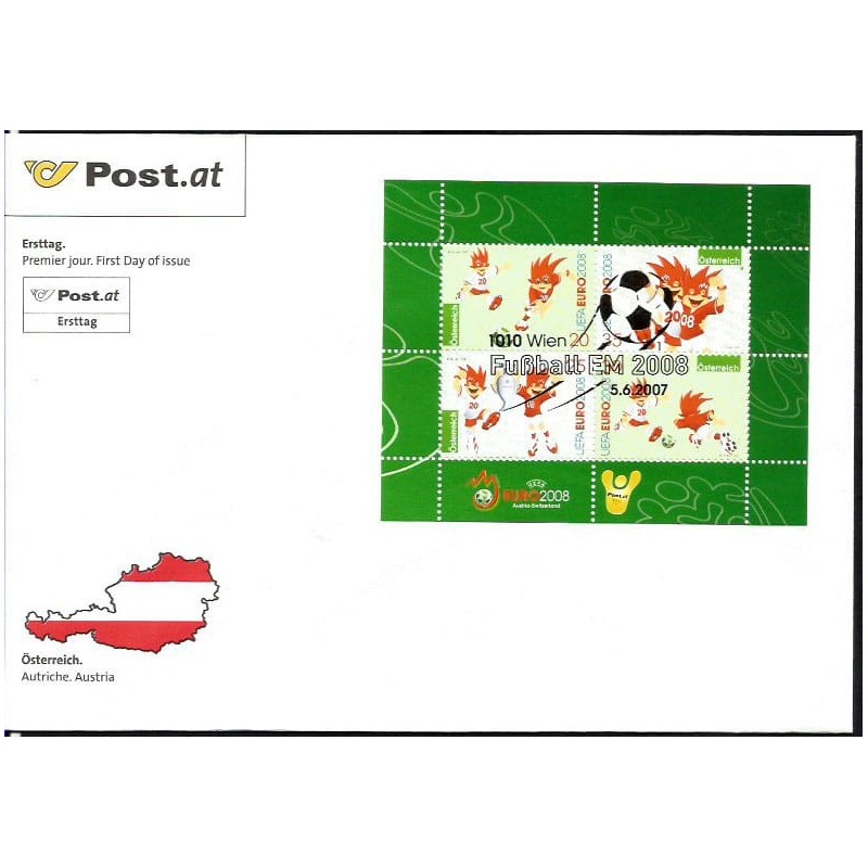 Austria 2007, Piłka nożna, ME. FDC