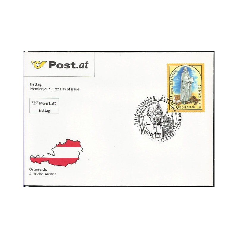 Austria 2007, Święty Klemens Hofbauer. FDC