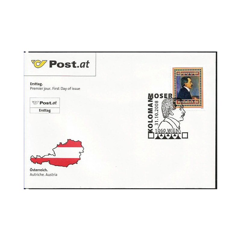 Austria 2008, Malarstwo, K. Moser. FDC