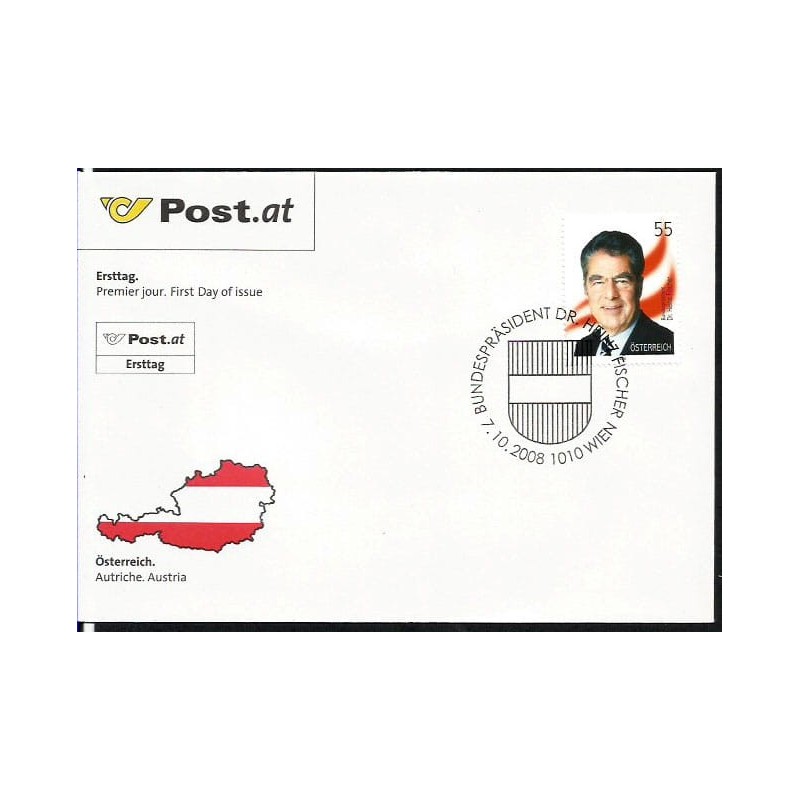 Austria 2008, Prezydent H. Fischer. FDC
