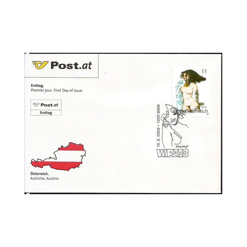 Austria 2008, ŚWF WIPA, sztuka, akt. FDC