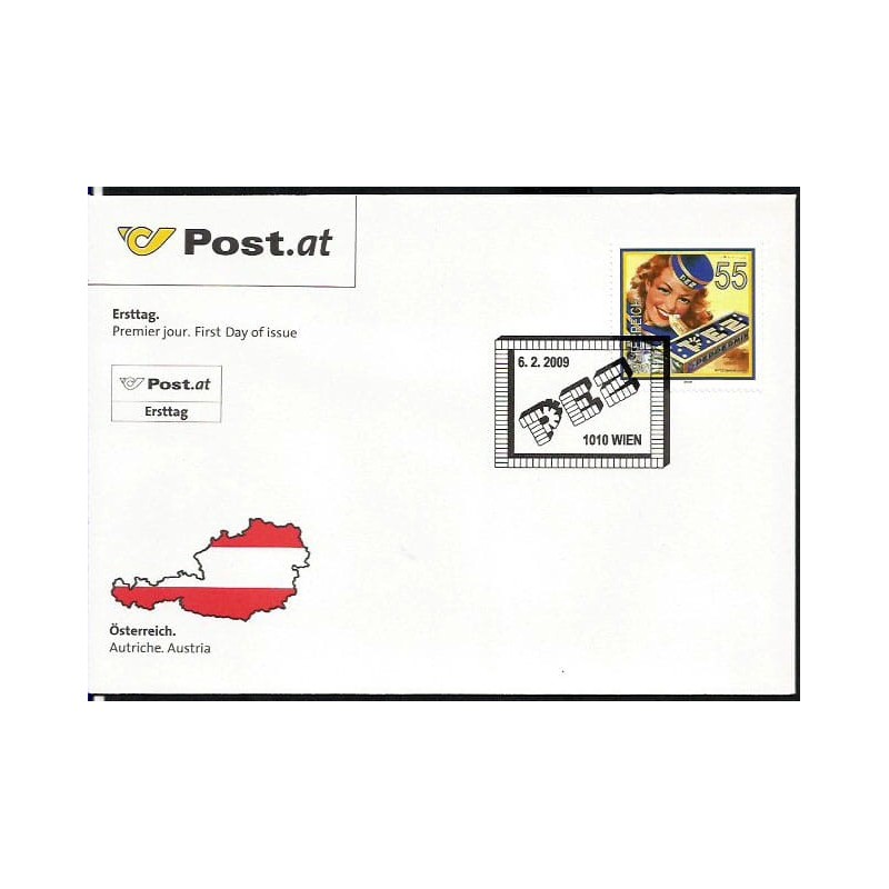 Austria 2009, Cukierki, reklama. FDC