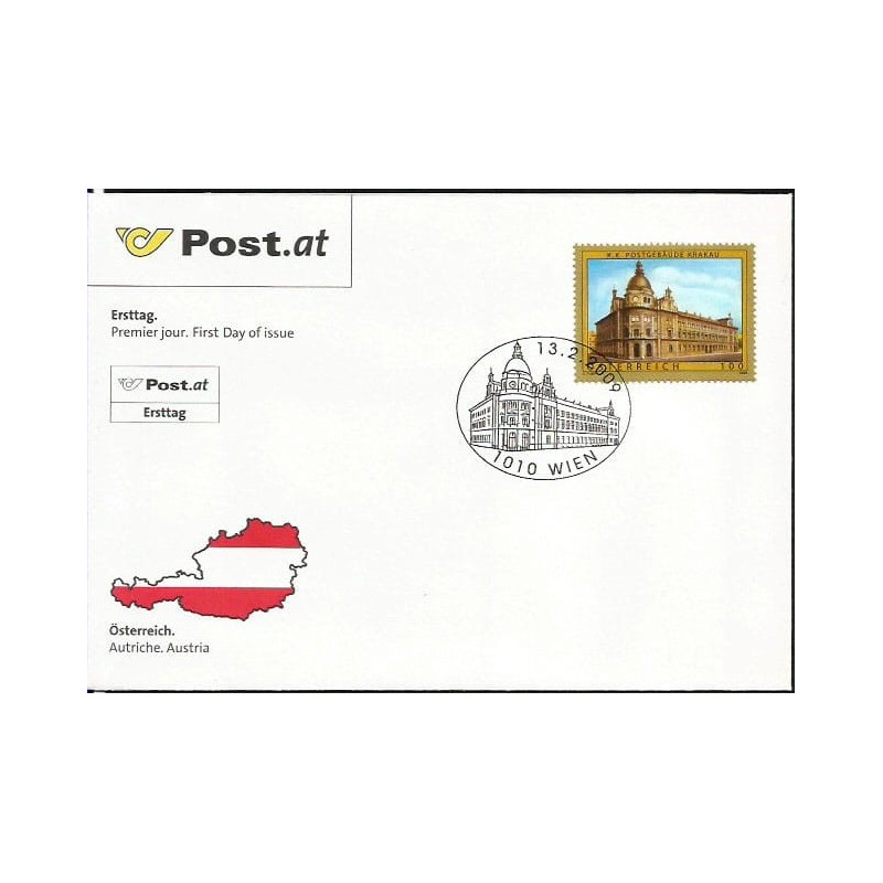 Austria 2009, Dawna Austria, Kraków, poczta. FDC