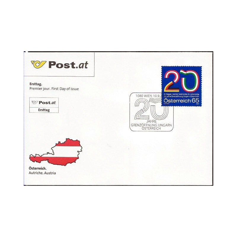 Austria 2009, Granica Austria-Węgry, otwarcie 1989. FDC