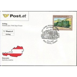 Austria 2009, Kolej, pociąg, Krems. FDC