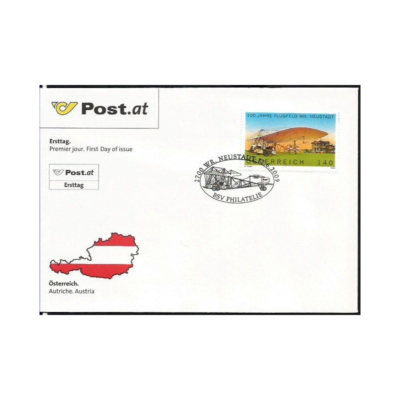 Austria 2009, Samolot, lotnictwo. FDC
