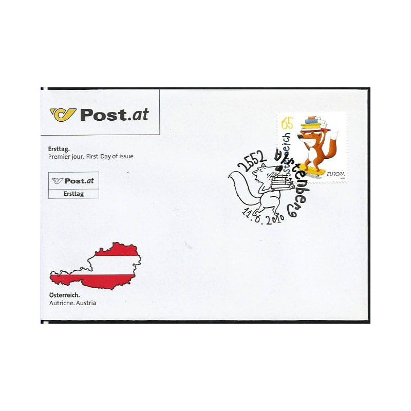 Austria 2010, EUROPA CEPT: książki dla dzieci. FDC