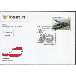 Austria 2010, Kolej, pociąg, Grenzland. FDC