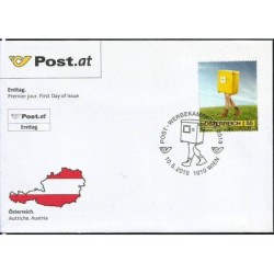 Austria 2010, Poczta, skrzynka na listy. FDC