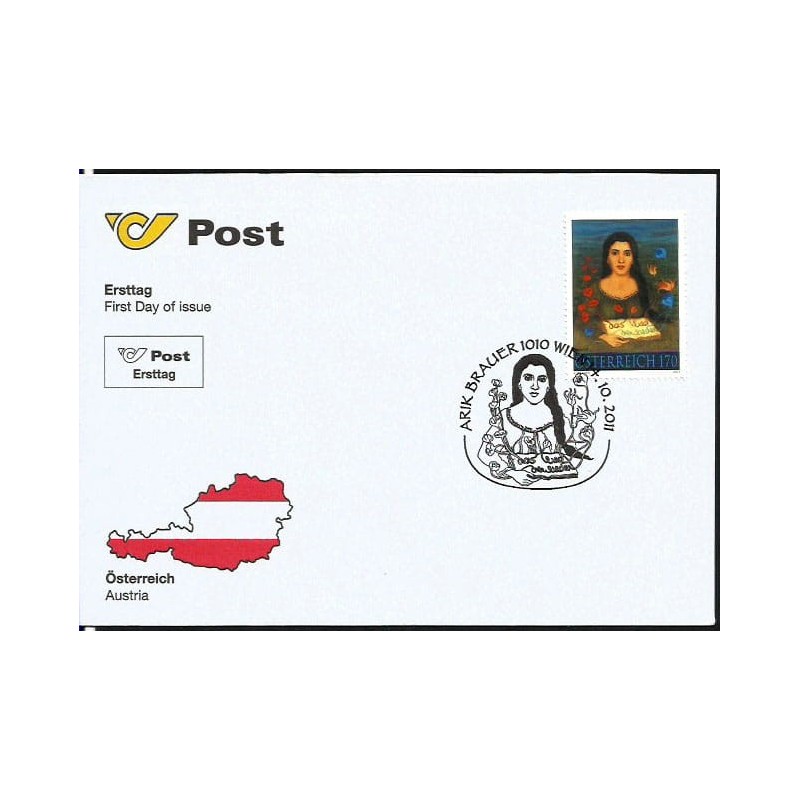 Austria 2011, Malarstwo, A. Brauer. FDC