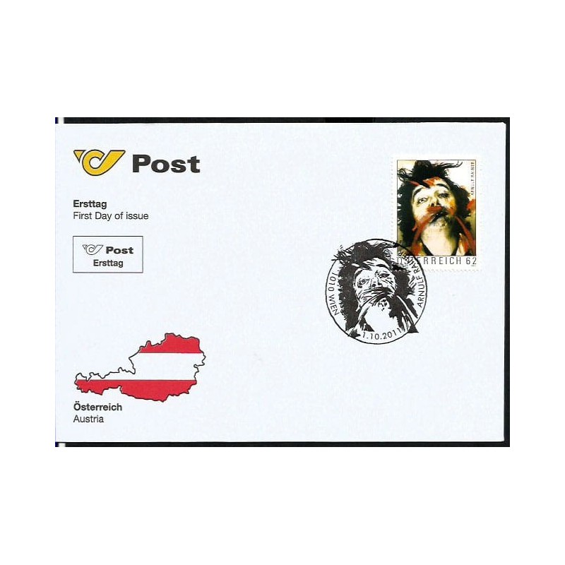 Austria 2011, Malarstwo, A. Rainer. FDC