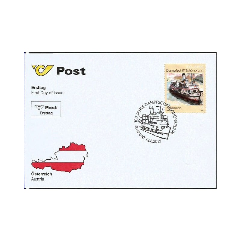Austria 2012, Statek. FDC