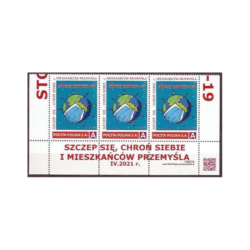 2021 Personalizowany, COVID, pandemia, Przemyśl. Pasek **