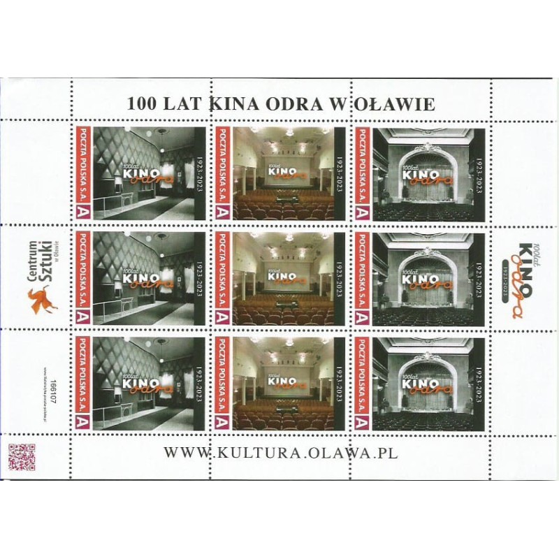 2023 Personalizowany, Kino Odra, Oława. Arkusz **