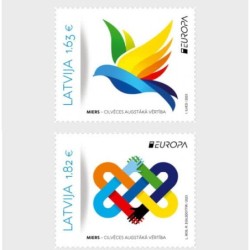 Łotwa 2023, EUROPA CEPT: pokój **