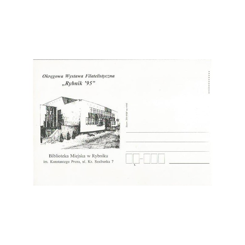 Kartka Rybnik 1995, OWF, biblioteka