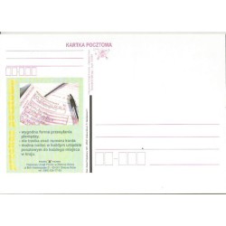 Kartka Zielona Góra 2001, Reklama, przekaz pocztowy
