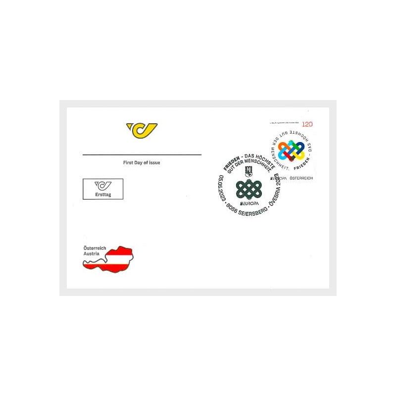Austria 2023, EUROPA CEPT: pokój. FDC