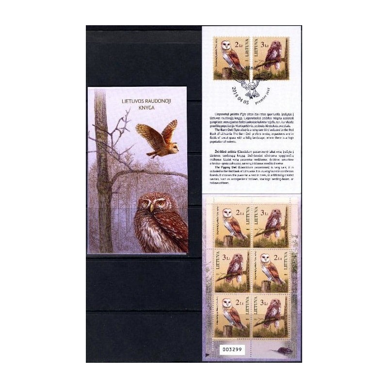 Litwa 2014, Ptaki: sowy. Zeszycik **