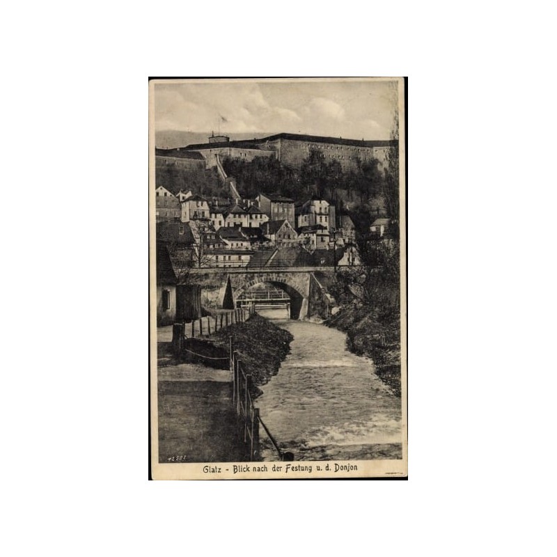 Kłodzko, most, twierdza. Obieg 1928