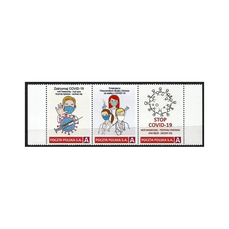 2021 Personalizowany. Pandemia COVID 19. Medycyna. Pasek