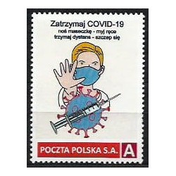 2021 Personalizowany. Pandemia COVID 19. Zatrzymaj. Medycyna