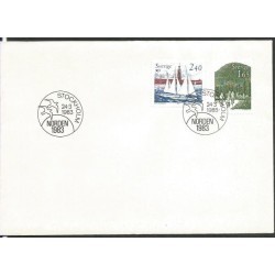 Szwecja 1983, Turystyka, żeglarstwo. FDC