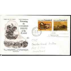 Kanada 1972, Indianie. FDC