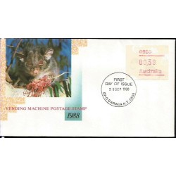 Australia 1988, Pałanka, znaczki z automatu, ATM. FDC