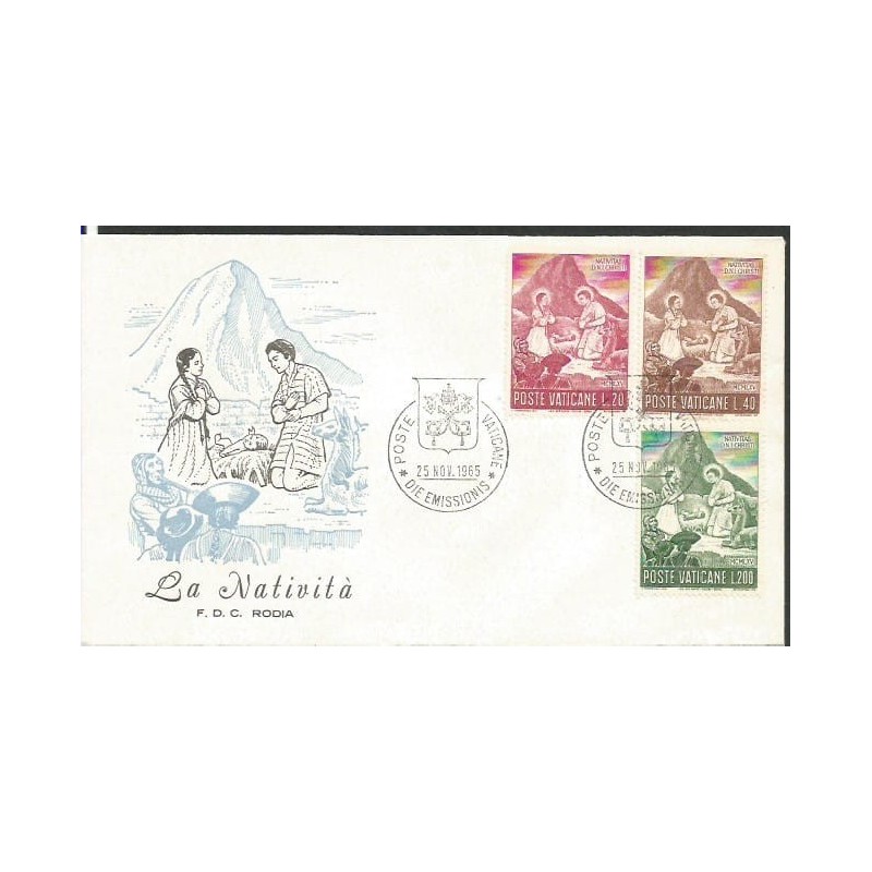 Watykan 1965, Boże Narodzenie. K. Dąbrowska. FDC