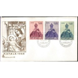 Watykan 1968, Boże Narodzenie. K. Dąbrowska. FDC